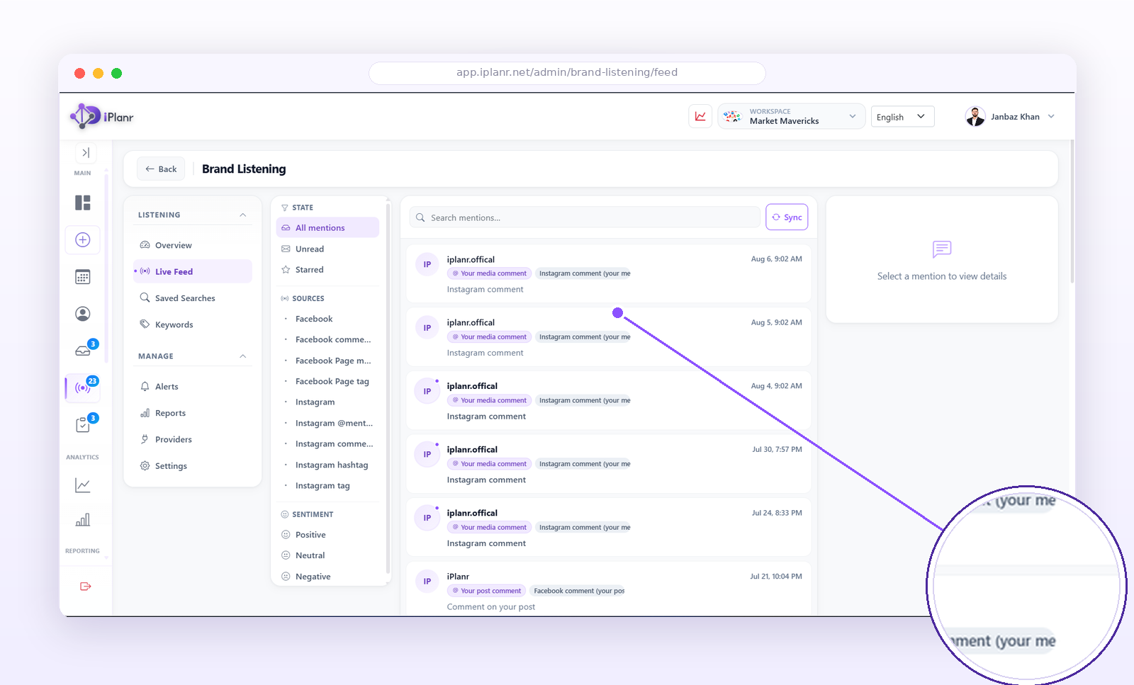 Brand listening tracker stream